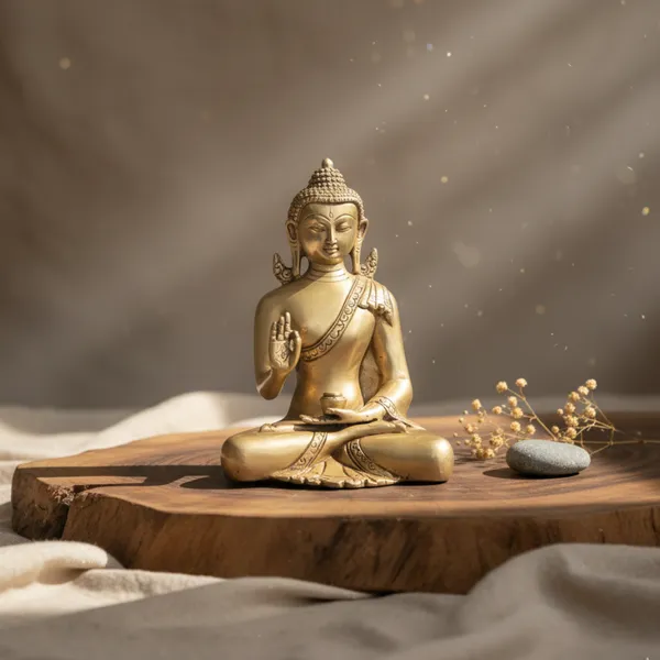 Golden_Brass_Premium_&_Elegant_Buddha_Idol_For_Home_Vastu_Treatment