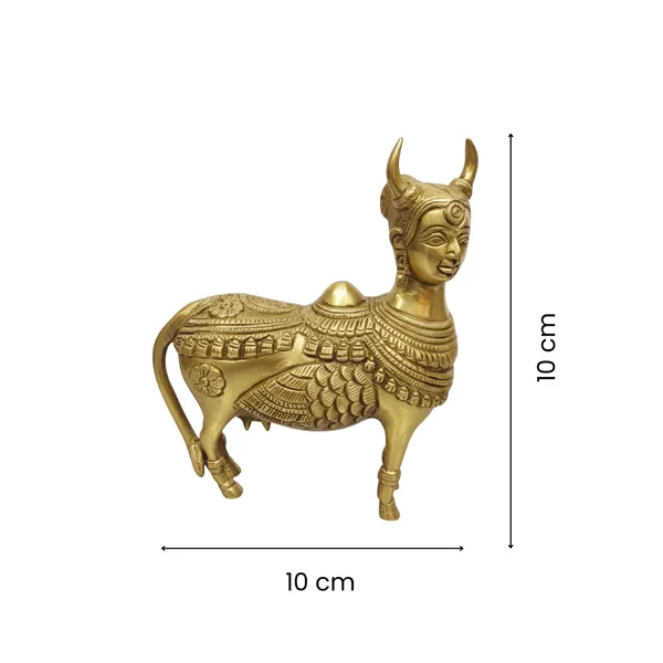 Golden_Brass_Premium_&_Elegant_Kamdhenu_Cow_Idol_For_Home_Vastu_Treatment
