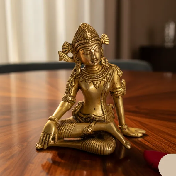 Golden_Brass_Premium_&_Elegant_Inderdevta_Idol_For_Home_Vastu_Treatment