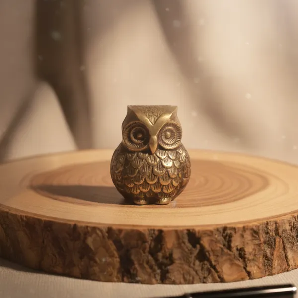 Golden_Brass_Premium_&_Elegant_Owl_Idol_For_Home_Vastu_Treatment
