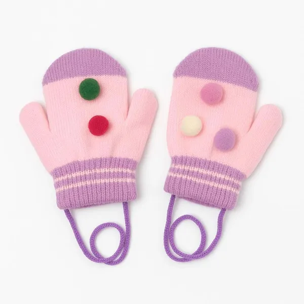 Lavender_&_Soft_Pink_Wool_Blend_Glove_For_Baby_Boys_&_Baby_Girls