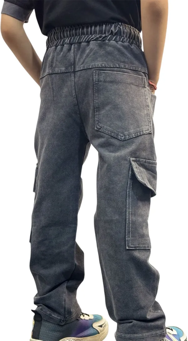 Grey_Cotton_Cargos_For_Boys