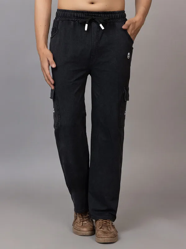 Black_Pure_Cotton_Solid_Track_Pants_For_Men