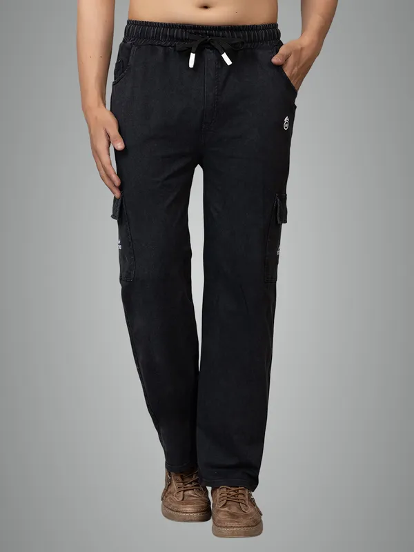 Black_Pure_Cotton_Solid_Track_Pants_For_Men