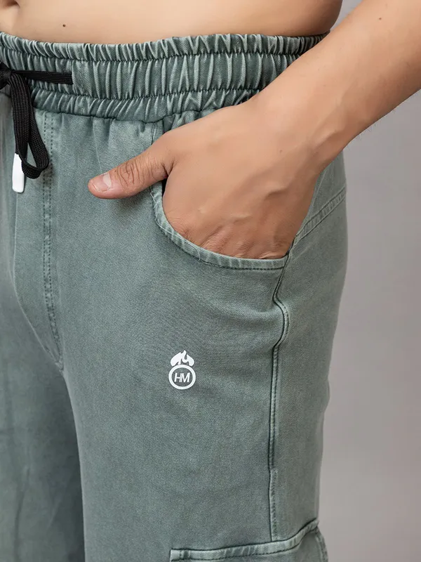 Light_Green_Pure_Cotton_Solid_Track_Pants_For_Men