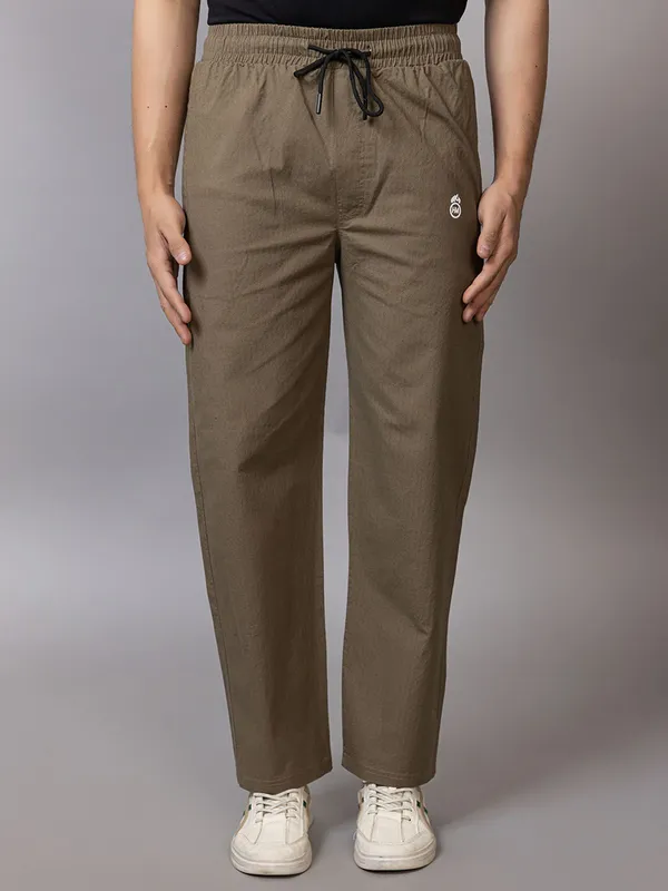 Brown_Cotton_Blend_Solid_Track_Pants_For_Men