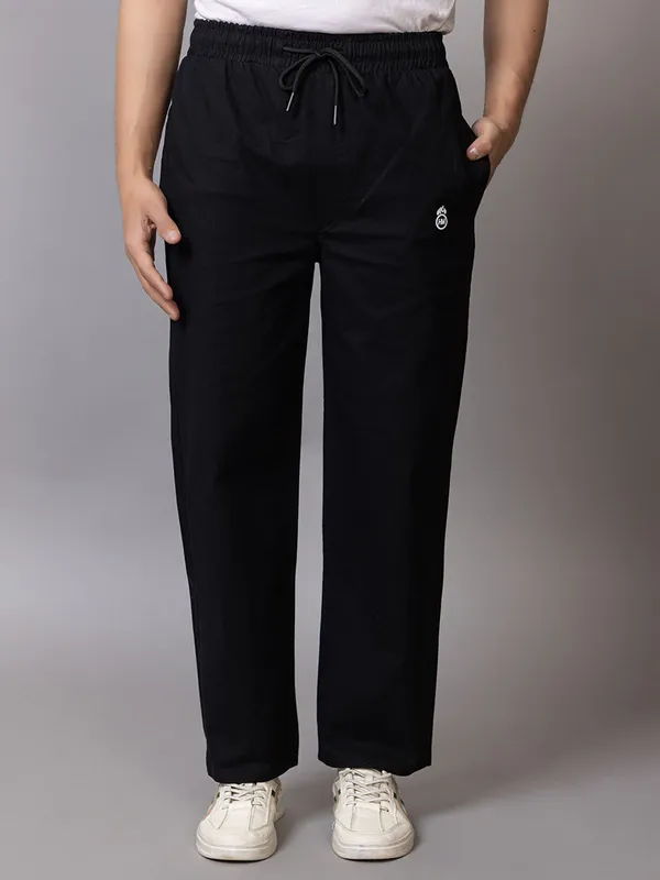 Black_Cotton_Blend_Solid_Track_Pants_For_Men
