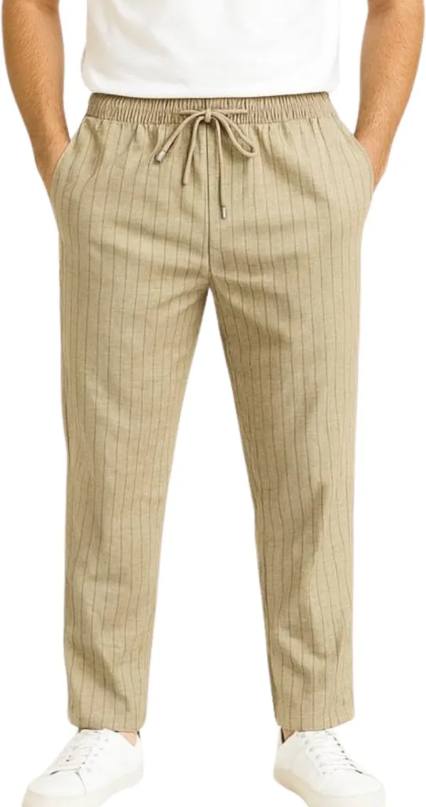 Beige_Pure_Cotton_Striped_Track_Pants_For_Men