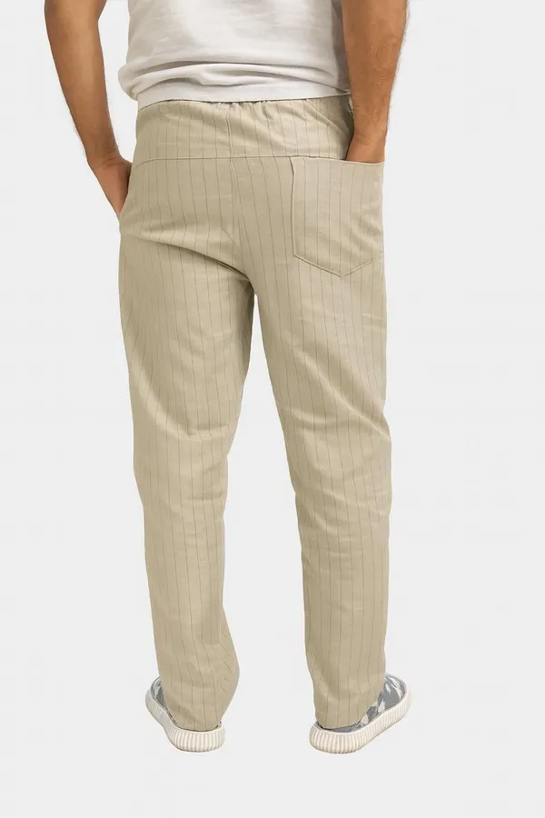 Light_Beige_Pure_Cotton_Striped_Track_Pants_For_Men