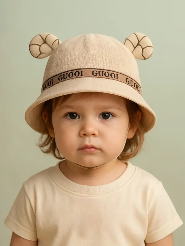 Beige_Pure_Cotton_Cap_For_Boys_&_Girls