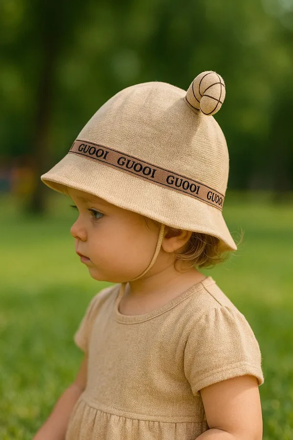 Beige_Pure_Cotton_Cap_For_Boys_&_Girls