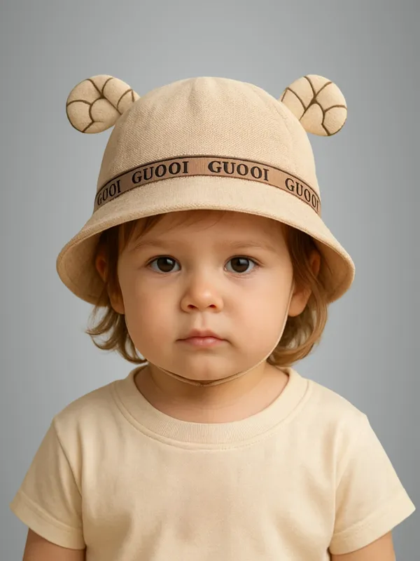 Beige_Pure_Cotton_Cap_For_Boys_&_Girls