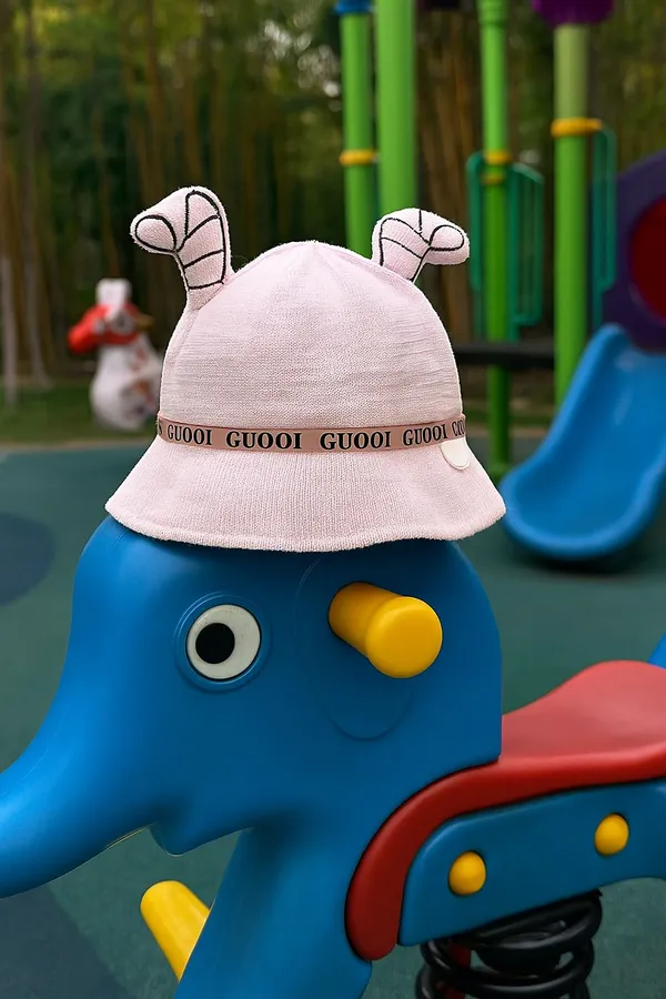 Pink_Pure_Cotton_Cap_For_Boys_&_Girls