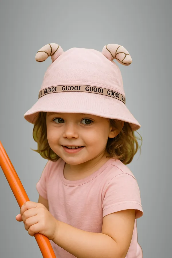 Pink_Pure_Cotton_Cap_For_Boys_&_Girls