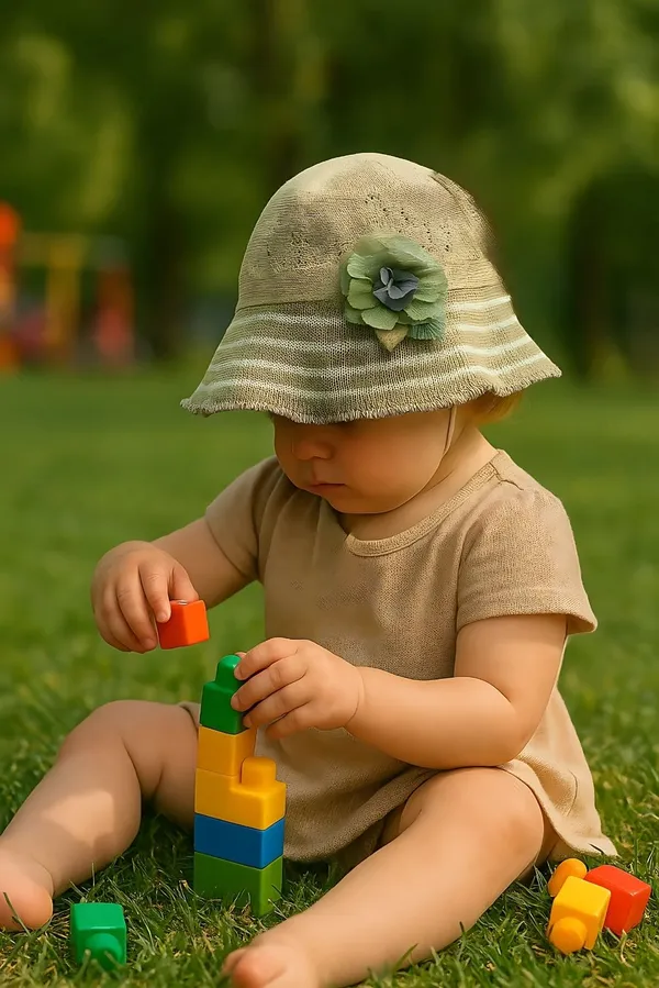 Beige_Pure_Cotton_Cap_For_Boys_&_Girls