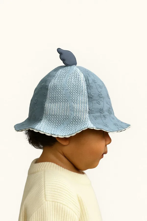 Grey_Pure_Cotton_Cap_For_Boys_&_Girls