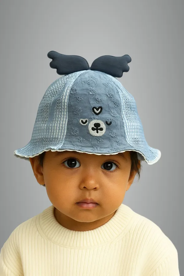Grey_Pure_Cotton_Cap_For_Boys_&_Girls