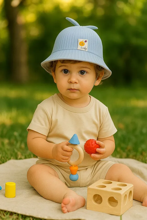 Light_Blue_Pure_Cotton_Cap_For_Boys_&_Girls