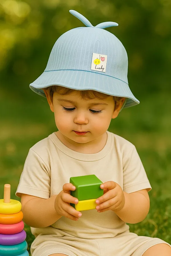 Light_Blue_Pure_Cotton_Cap_For_Boys_&_Girls