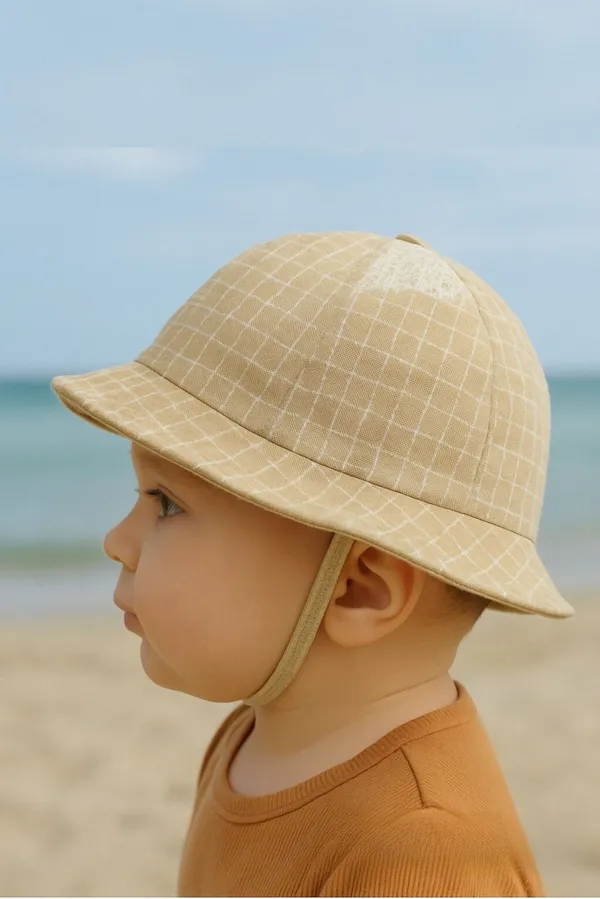 Brown_Pure_Cotton_Cap_For_Boys_&_Girls