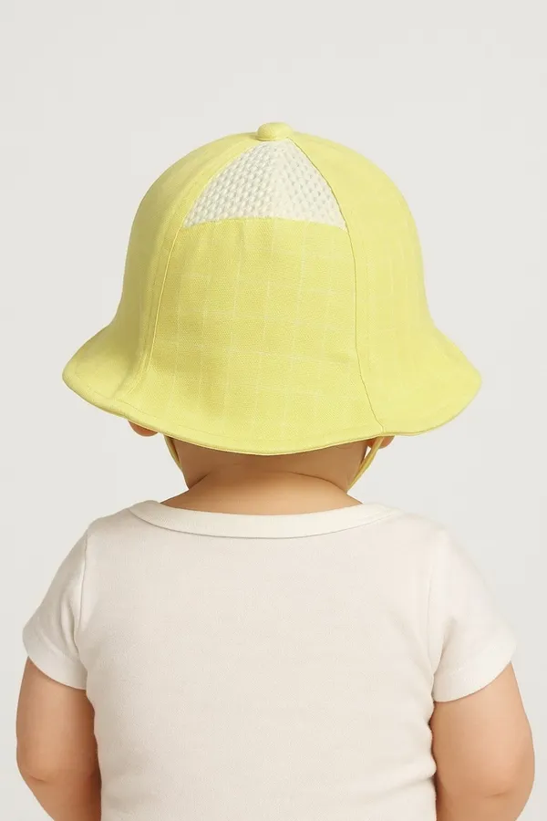 Yellow_Pure_Cotton_Cap_For_Boys_&_Girls