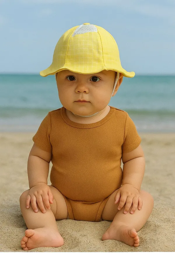 Yellow_Pure_Cotton_Cap_For_Boys_&_Girls