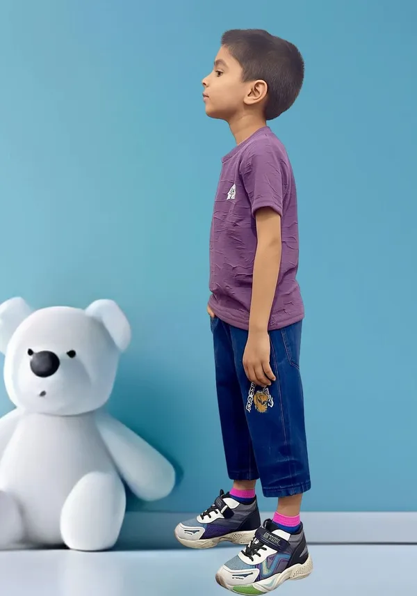 Purple_Pure_Cotton_Casual_T-Shirt_Capri_For_Boys