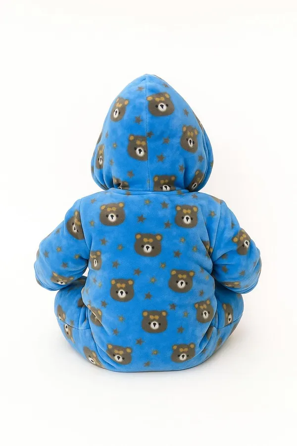 Light_Blue_Wool_Casual_T-Shirt_Pyjama_For_Baby_Boys_&_Baby_Girls