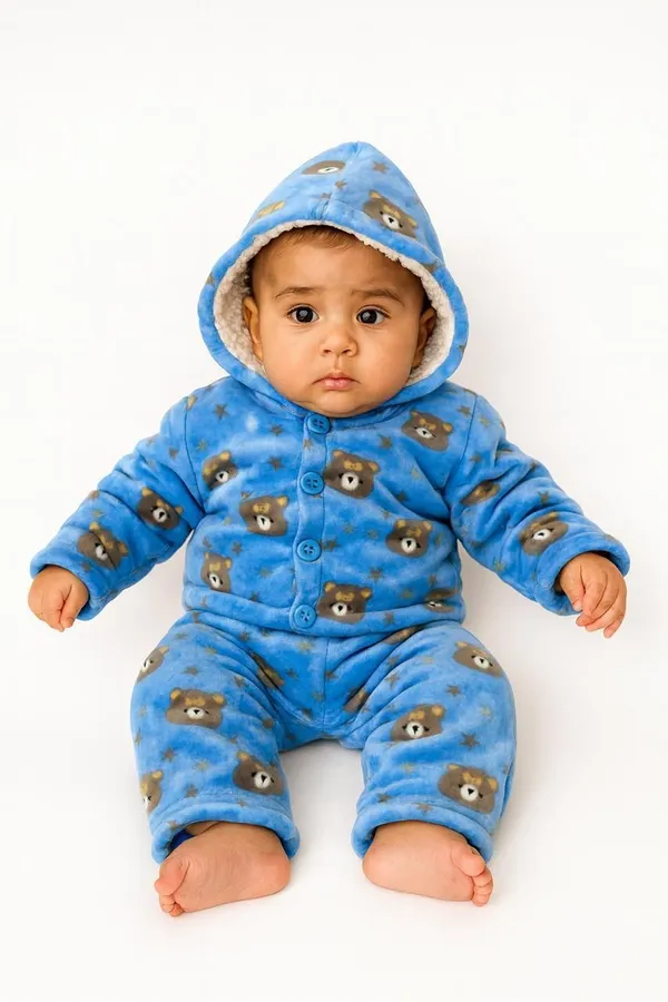 Light_Blue_Wool_Casual_T-Shirt_Pyjama_For_Baby_Boys_&_Baby_Girls