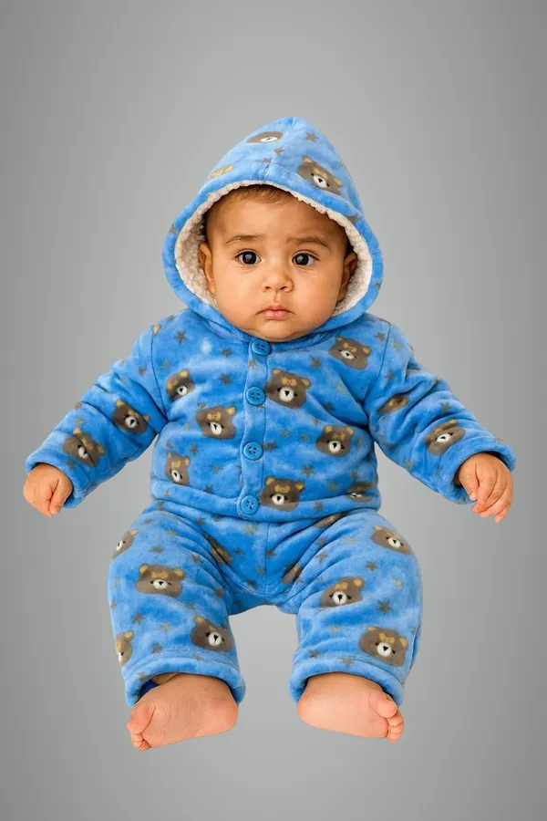 Light_Blue_Wool_Casual_T-Shirt_Pyjama_For_Baby_Boys_&_Baby_Girls