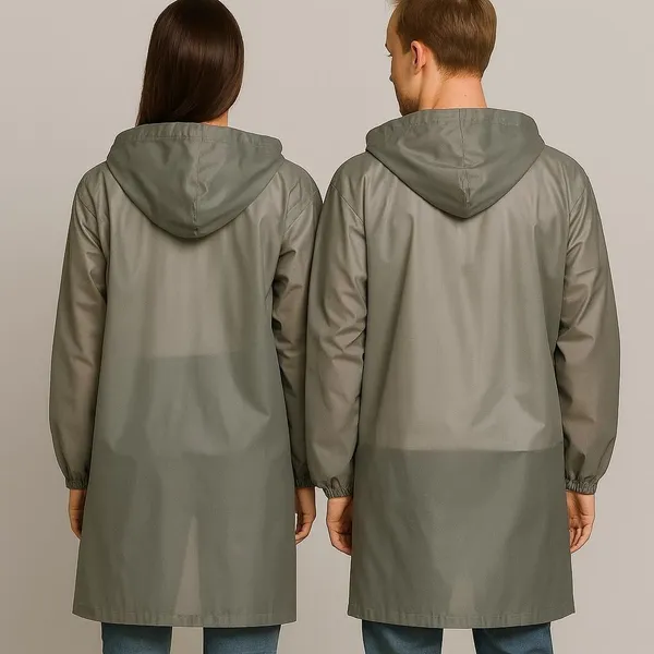 Grey_Polyester_Solid_Raincoat_For_Men_&_Women