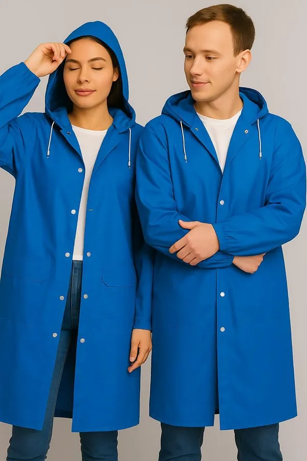 Blue_Polyester_Solid_Raincoat_For_Men_&_Women