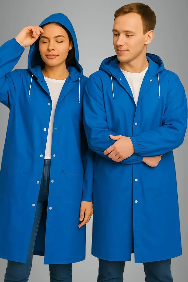 Blue_Polyester_Solid_Raincoat_For_Men_&_Women