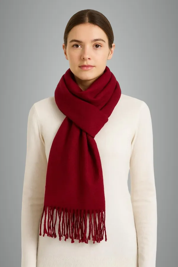 Maroon_Wool_Solid_Shawl_For_Women