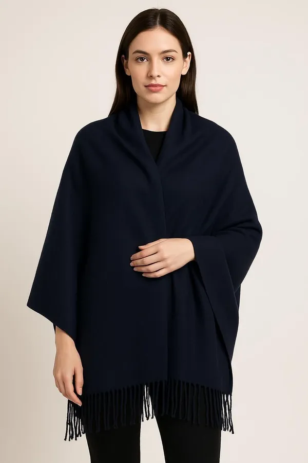 Dark_Blue_Wool_Solid_Shawl_For_Women