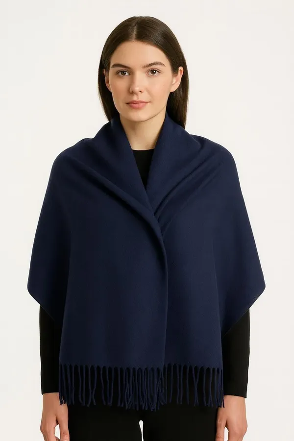 Dark_Blue_Wool_Solid_Shawl_For_Women