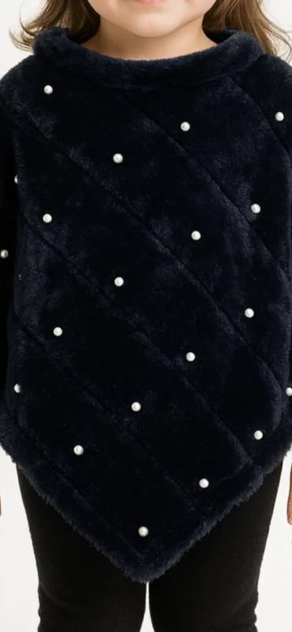 Black_Velvet_Poncho_For_Girls