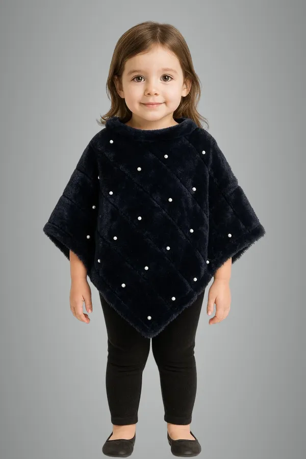 Black_Velvet_Poncho_For_Girls