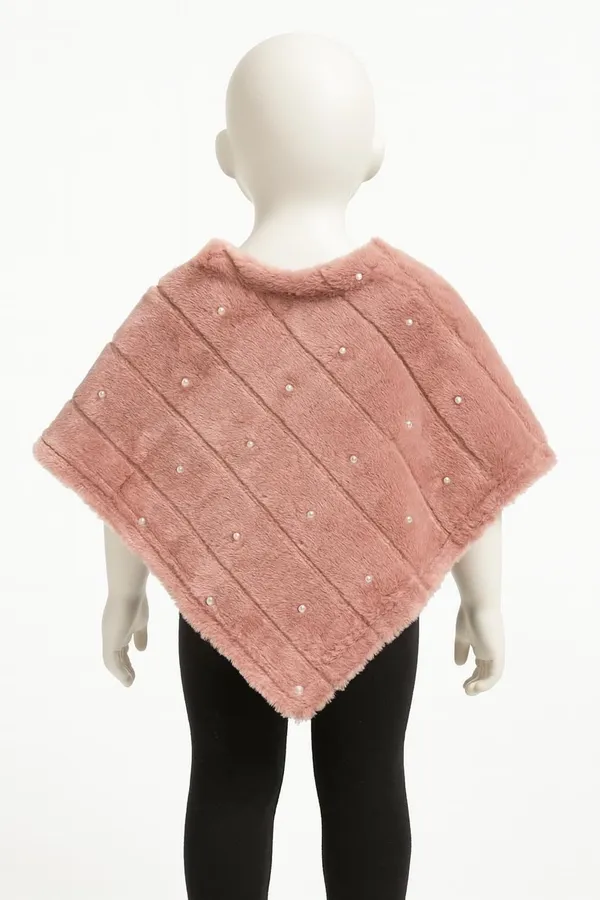 Pink_Velvet_Poncho_For_Girls
