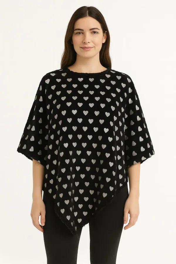 Black_Velvet_Poncho_For_Women