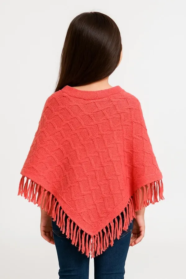 Peach_Velvet_Poncho_For_Girls