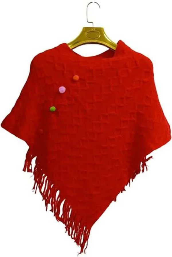 Red_Velvet_Poncho_For_Girls