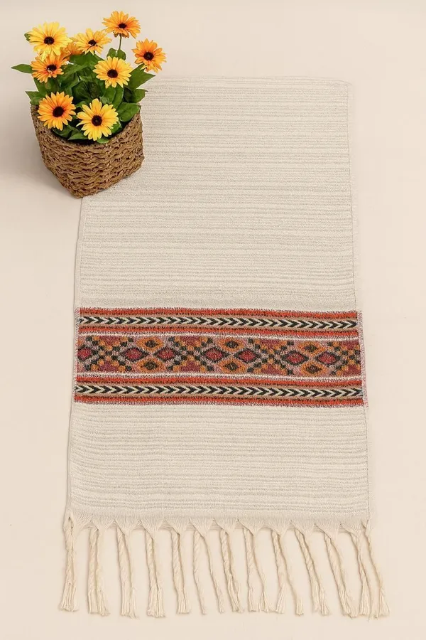 White_Wool_Blend_Printed_Muffler_For_Men