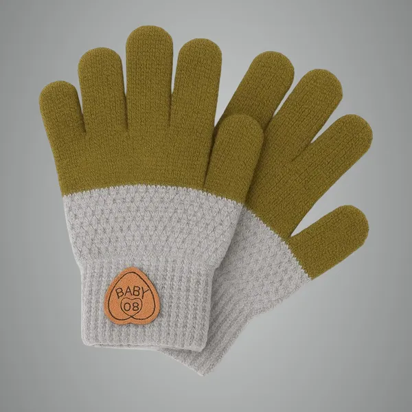 Mehandi_Green_Wool_Blend_Glove_For_Boys_&_Girls