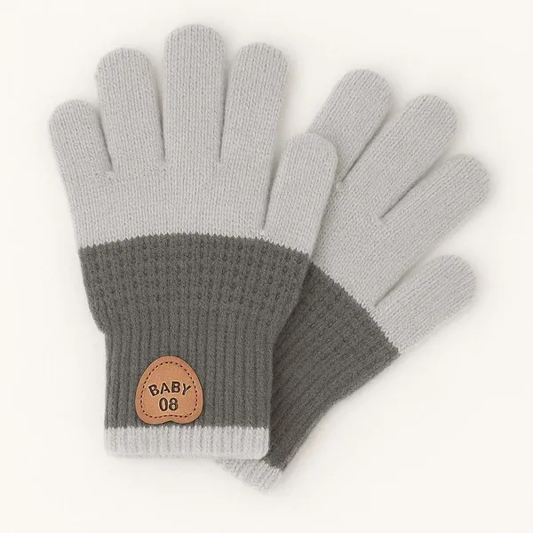 Light_Grey_Wool_Blend_Glove_For_Boys_&_Girls