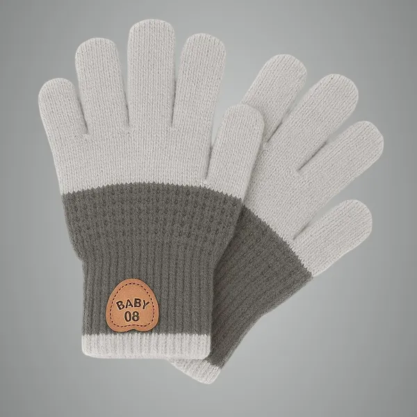 Light_Grey_Wool_Blend_Glove_For_Boys_&_Girls