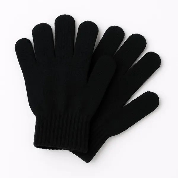 Black_Wool_Blend_Glove_For_Boys_&_Girls