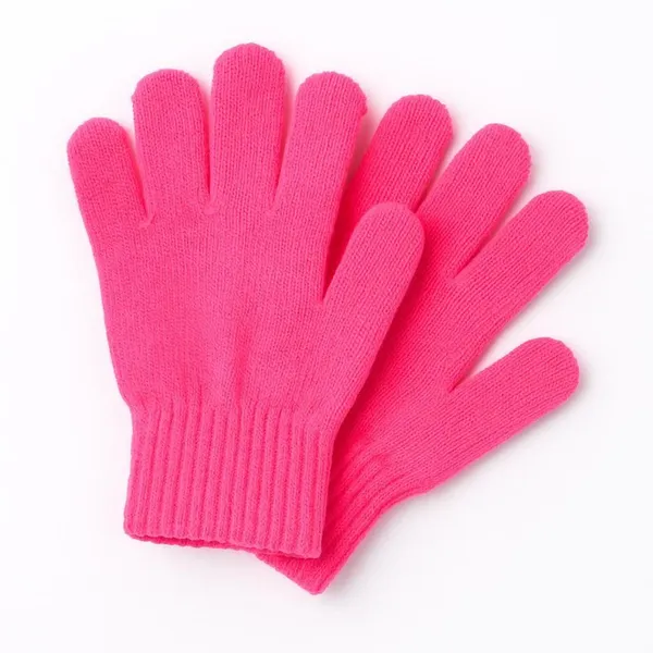 Pink_Wool_Blend_Glove_For_Boys_&_Girls