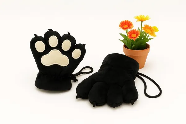Black_Faux_Velvet_Glove_For_Boys_&_Girls