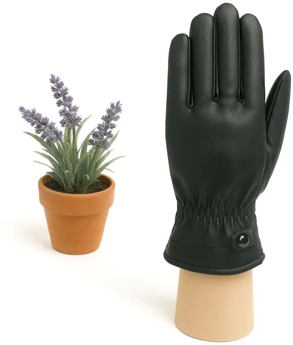 Black_Leather_Solid_Winter_Gloves_For_Men